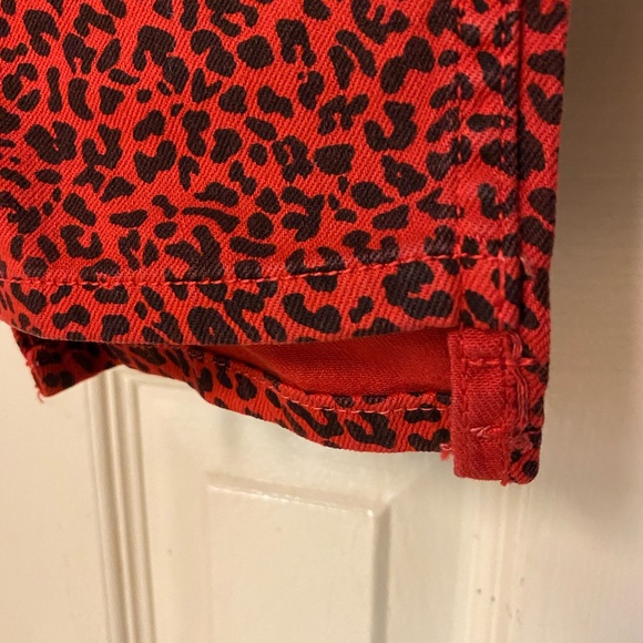 Zara Mid-Rise Skinny Jeans Red Size 8 New - Picture 7 of 16